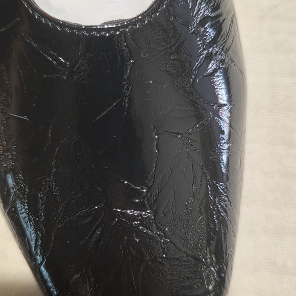 NIB,Katy Perry Black, Textured Leather, Mary Janes. Size 10 - Picture 4 of 7